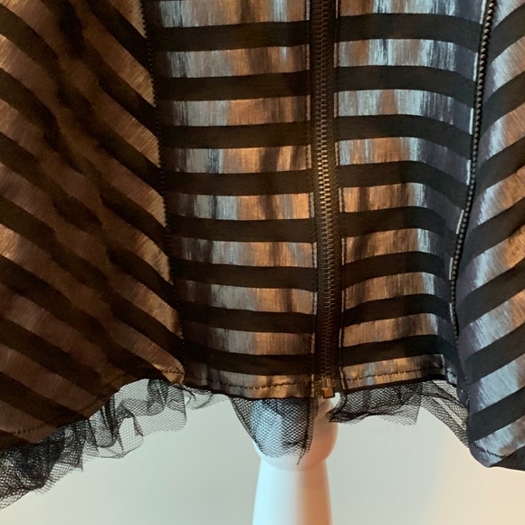 Strapless  Black, Silver with Lace trimming - Picture 3 of 4